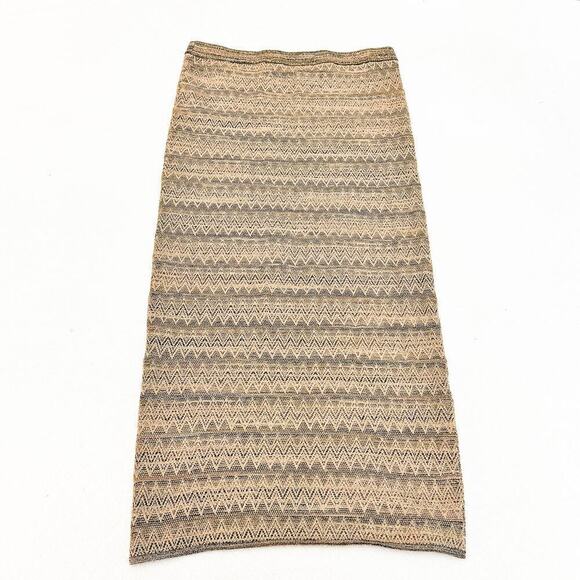 House of Harlow 1960 Brown Metallic Long Pencil Skirt Size M - Picture 7 of 7